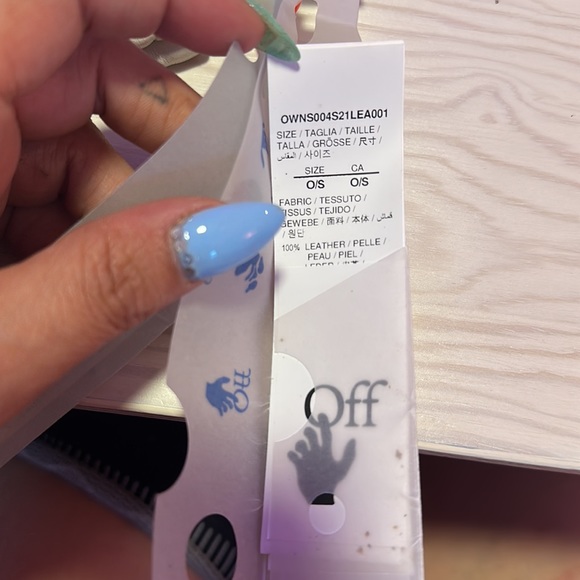 Off-white slider zipper pouch - Picture 6 of 7